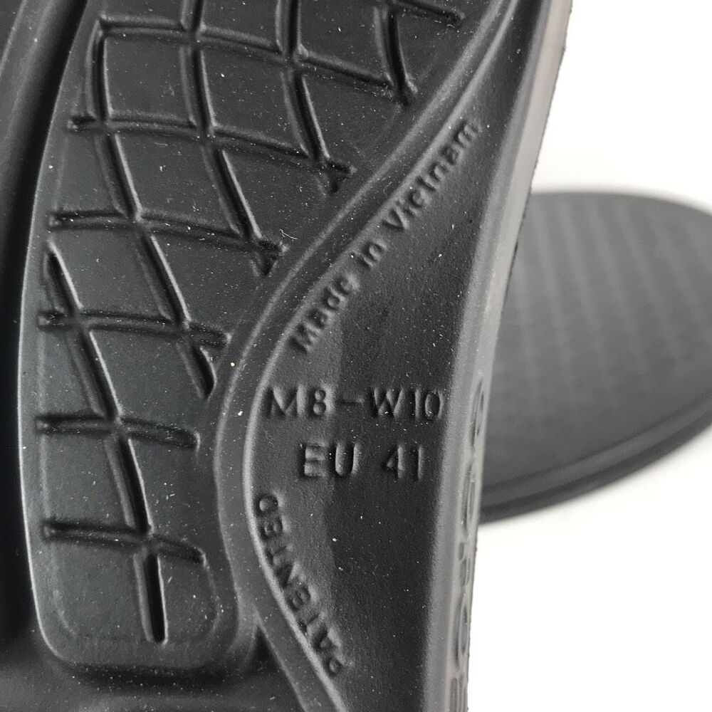 Oofos Ooahh Black/Gold Recovery Slip On Slides Women’s Size 10 - Picture 11 of 12